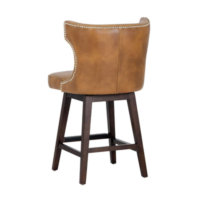 Neville Swivel Counter Stool - Tobacco Tan