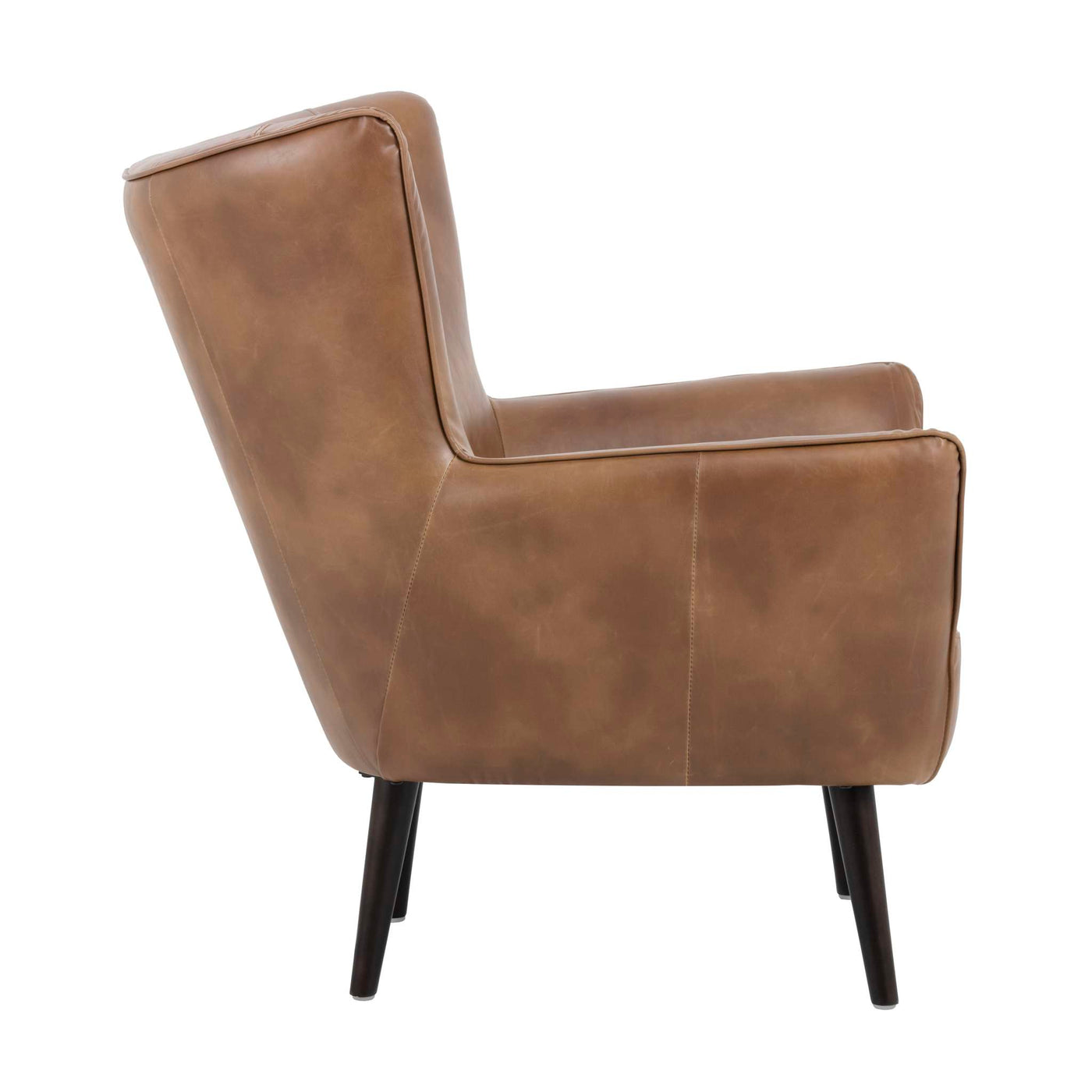 LUTHER LOUNGE CHAIR - TOBACCO TAN