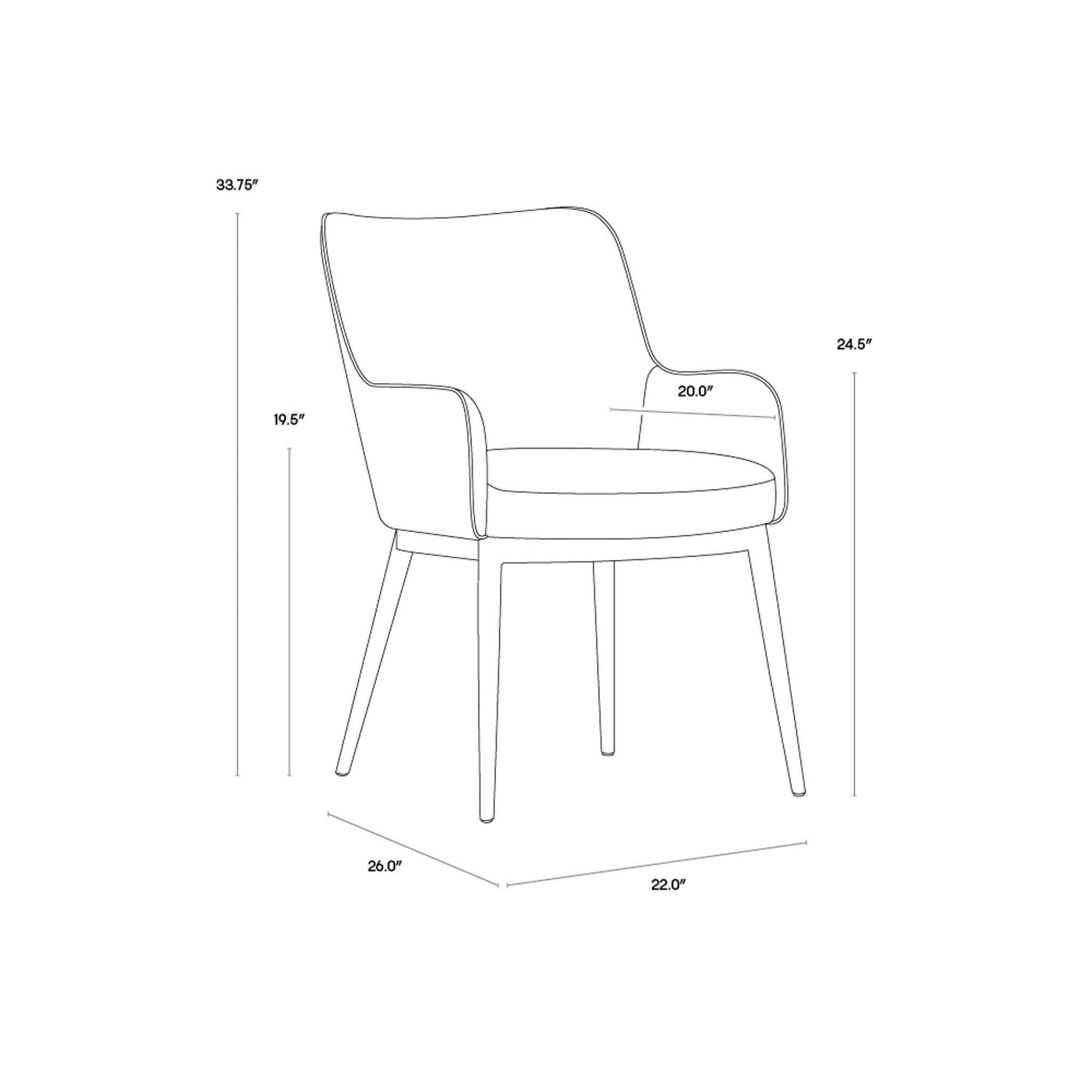 FRANKLIN DINING ARMCHAIR