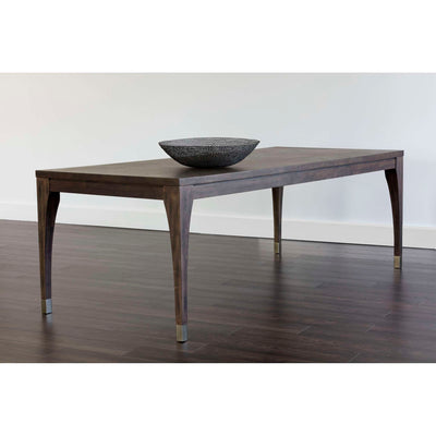 GREYSON DINING TABLE - SMOKE ACACIA - 86.5"