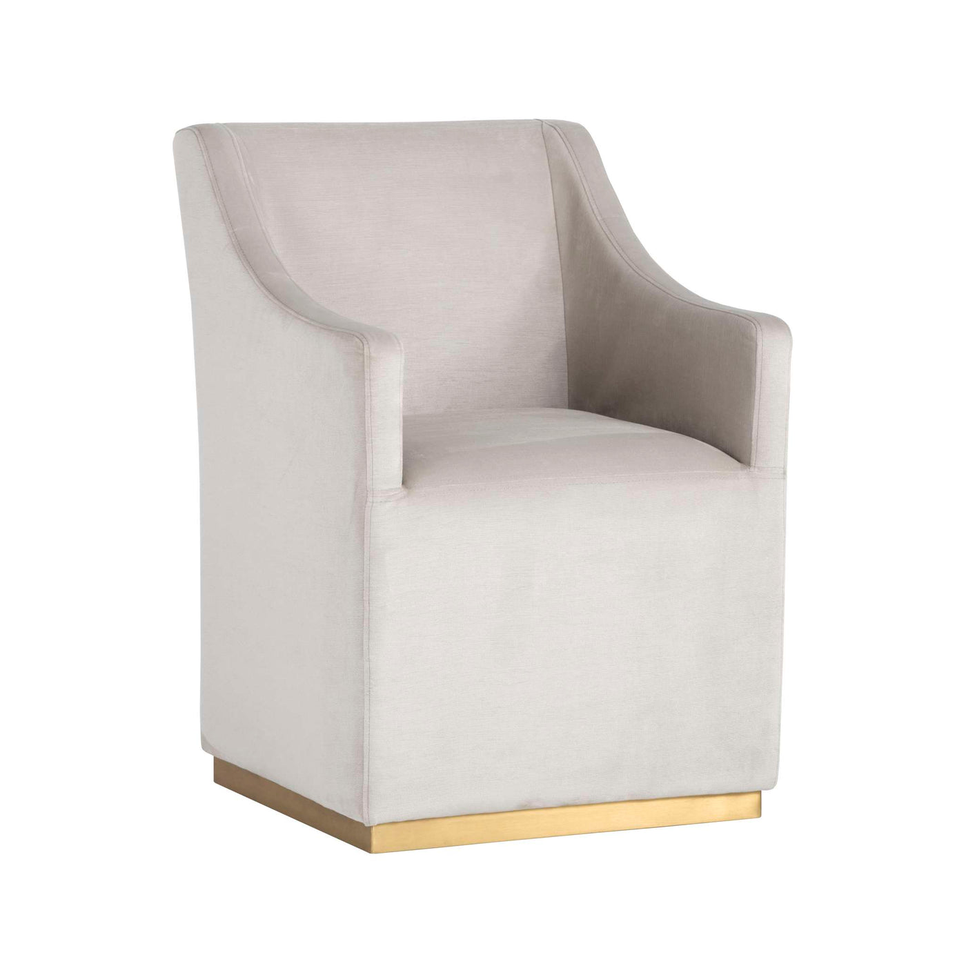 Zane Wheeled Dining Armchair