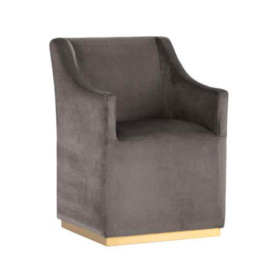 ZANE WHEELED DINING ARMCHAIR