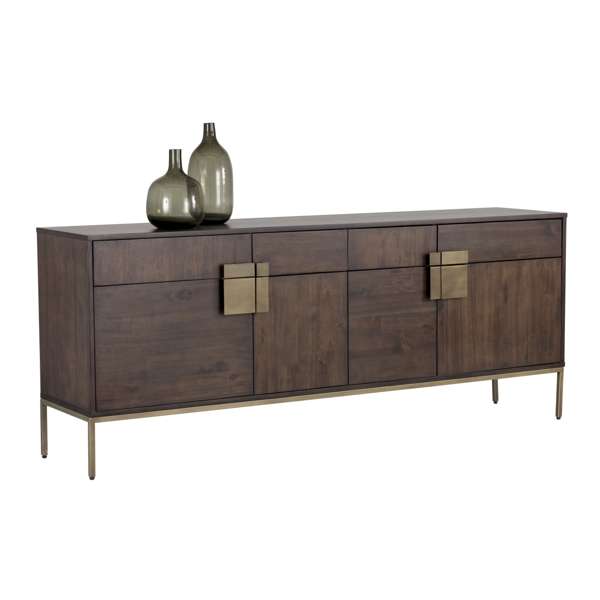 Jade Sideboard - Antique Brass - Dark Mango