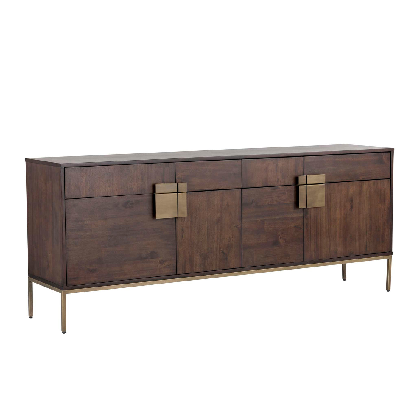 Jade Sideboard - Antique Brass - Dark Mango