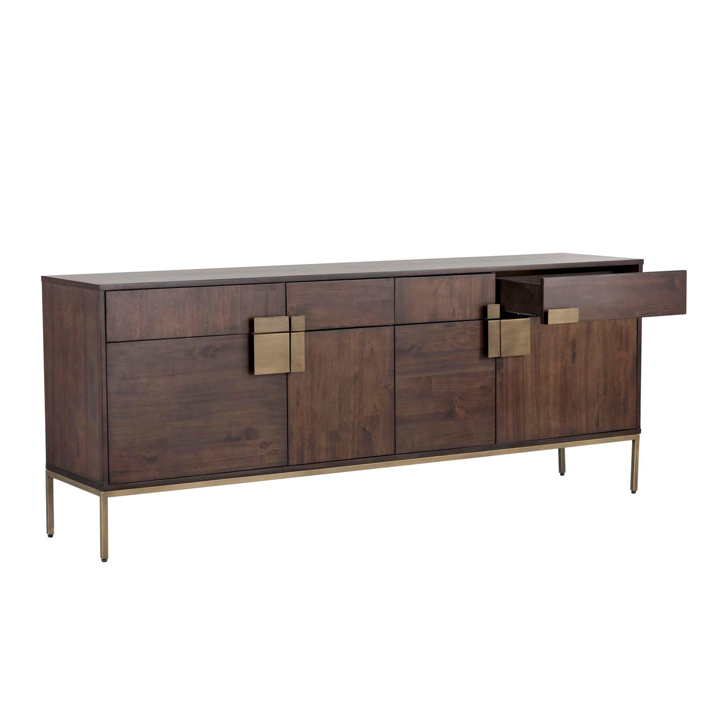 JADE SIDEBOARD - ANTIQUE BRASS - DARK MANGO