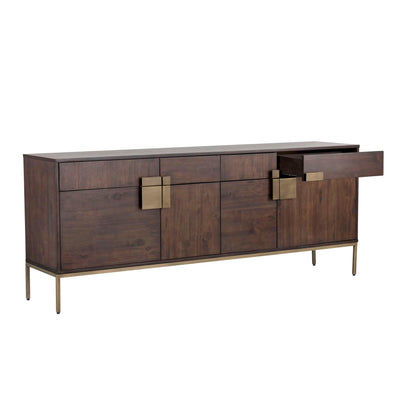 Jade Sideboard - Antique Brass - Dark Mango