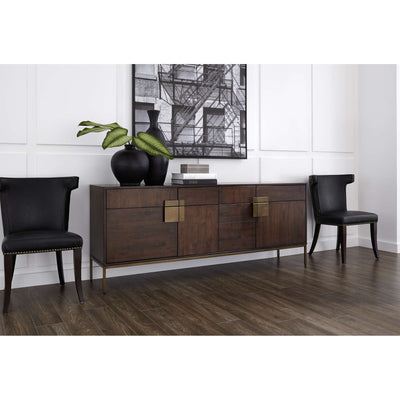 JADE SIDEBOARD - ANTIQUE BRASS - DARK MANGO