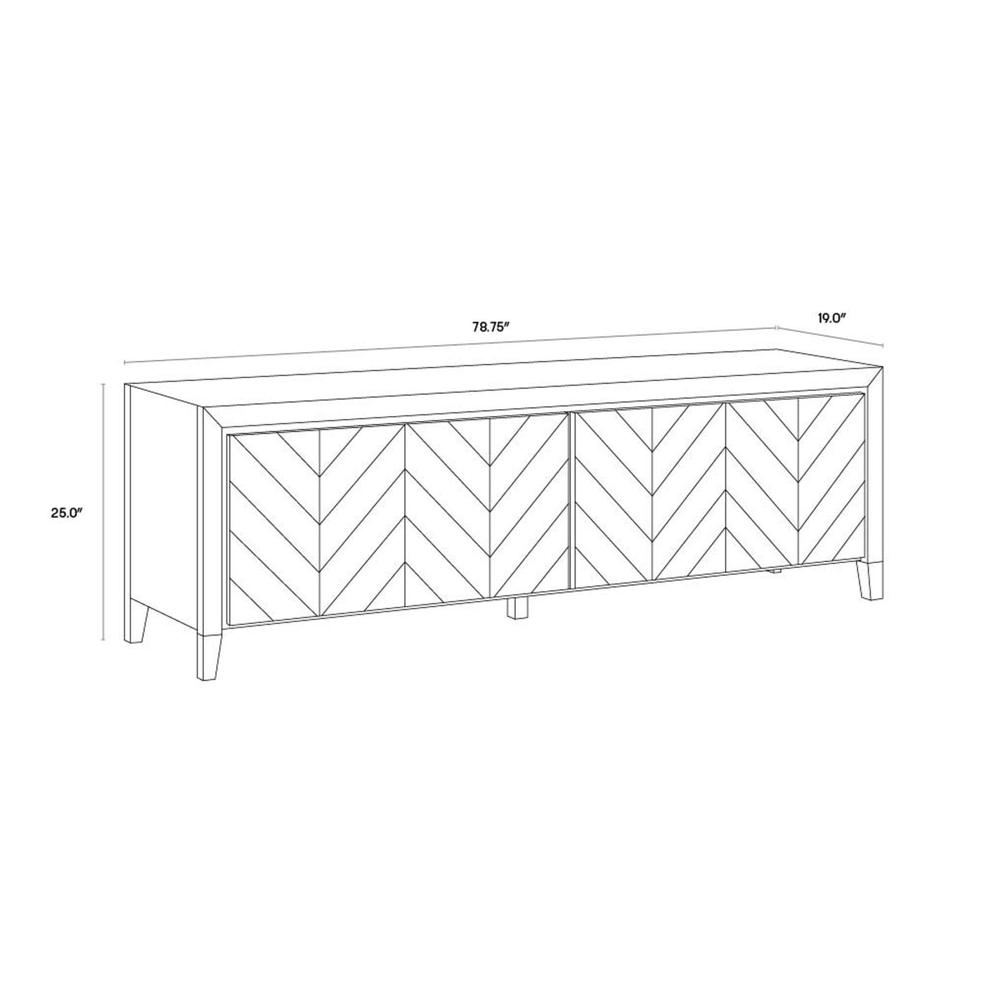 GREYSON MEDIA CONSOLE AND CABINET - SMOKE ACACIA