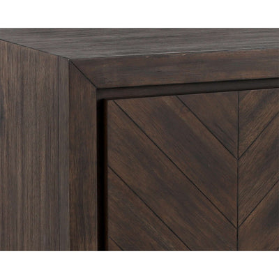 GREYSON MEDIA CONSOLE AND CABINET - SMOKE ACACIA