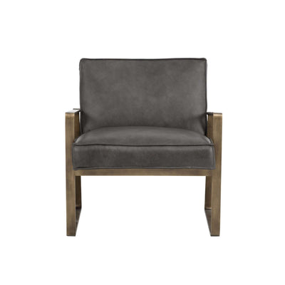 Kristoffer Lounge Chair - Vintage Steel Grey Leather