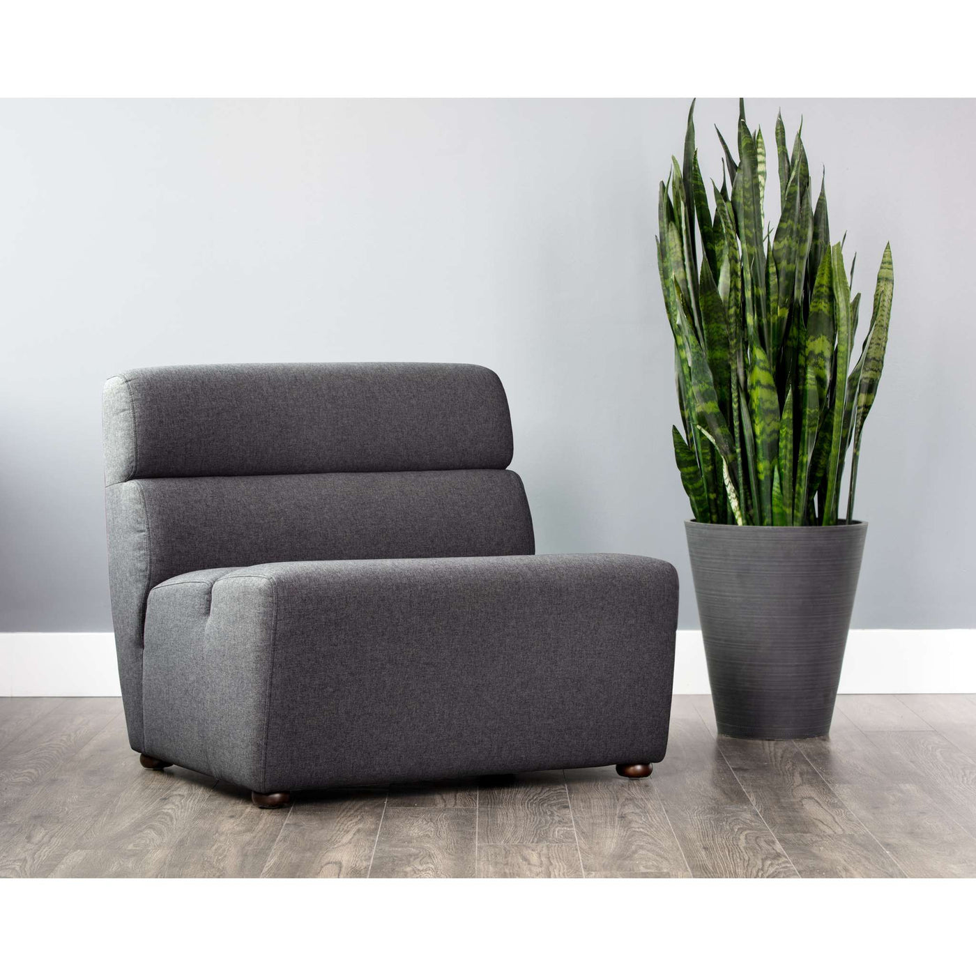 Cornell Modular - Armless Chair - Polo Club Kohl Grey