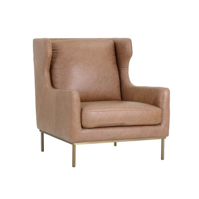 Virgil Lounge Chair - Marseille Camel Leather