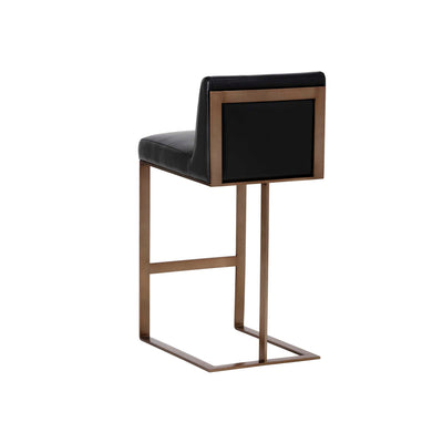 DEAN BARSTOOL - ANTIQUE BRASS - CANTINA BLACK