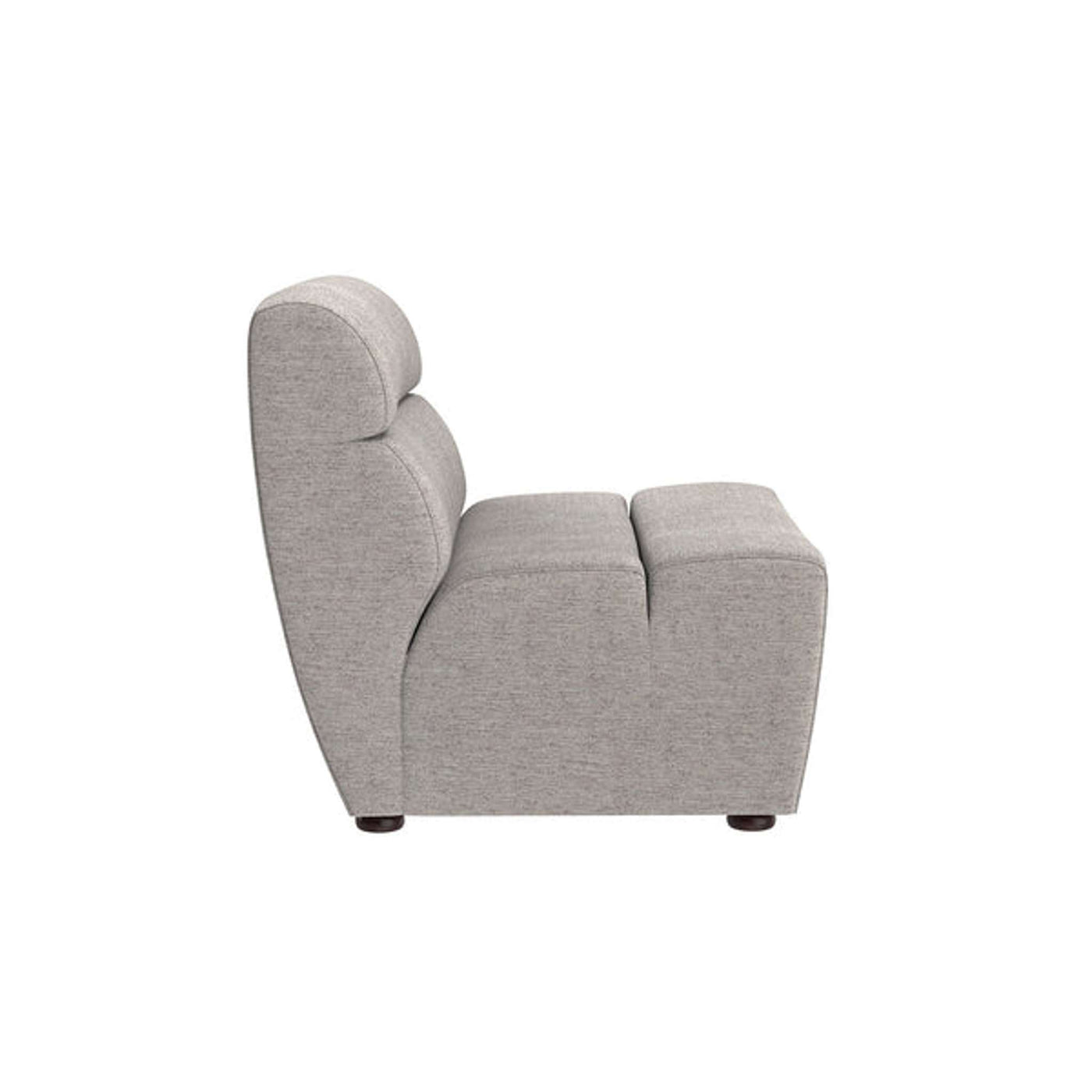 CORNELL MODULAR - ARMLESS CHAIR - POLO CLUB STONE