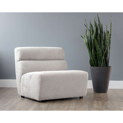 Cornell Modular - Armless Chair - Polo Club Stone