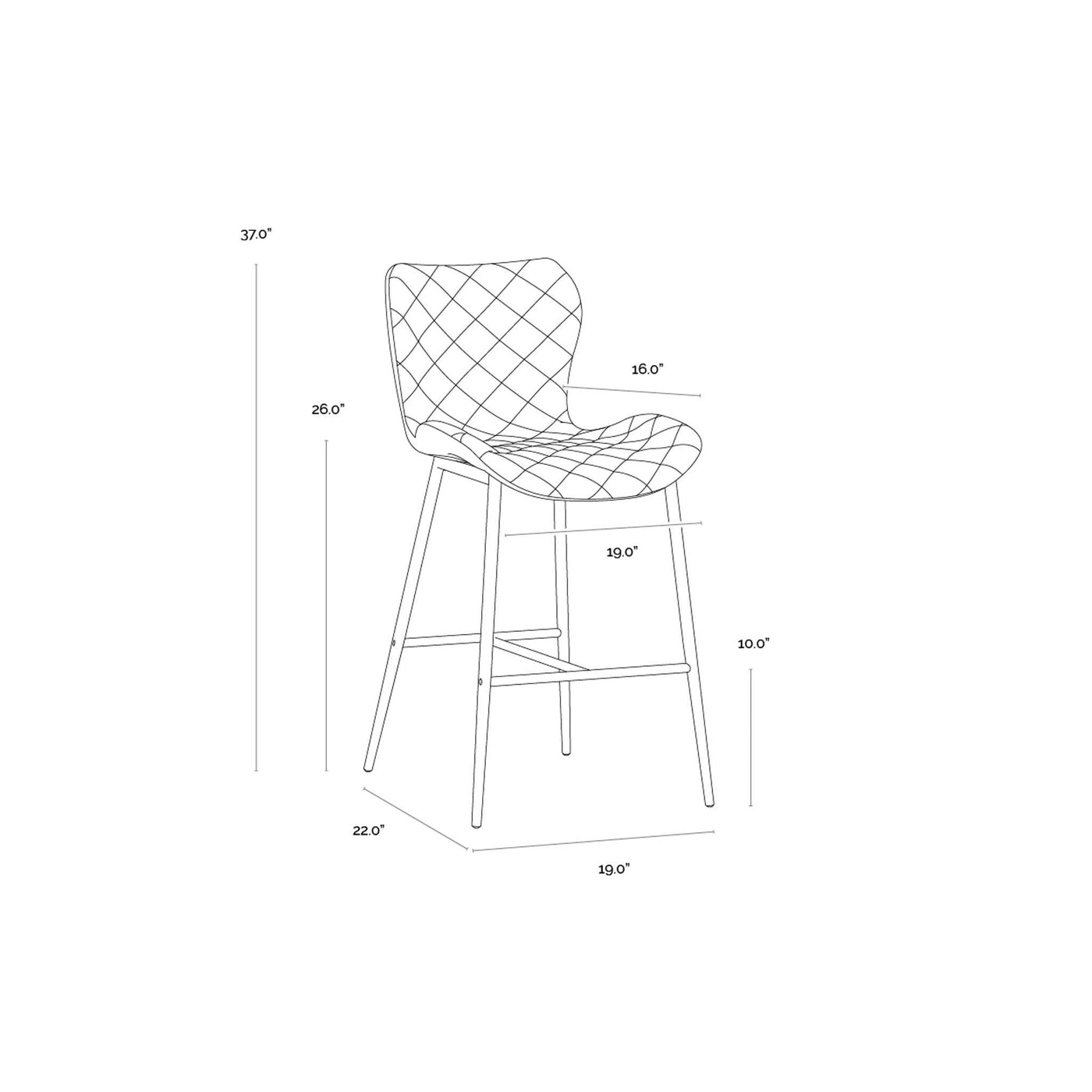 Lyla Counter Stool (Sef Of 2)