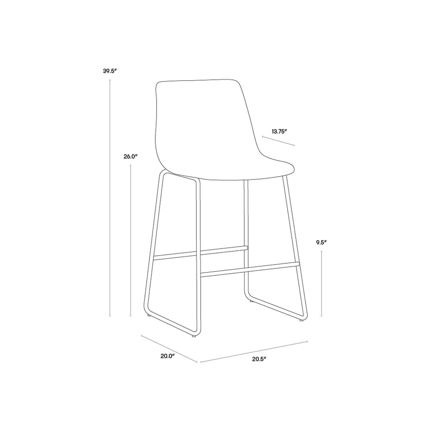 Cal Counter Stool (Sef Of 2)