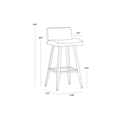 Dani Counter Stool - Onyx