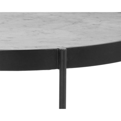 Willem End Table - White Marble