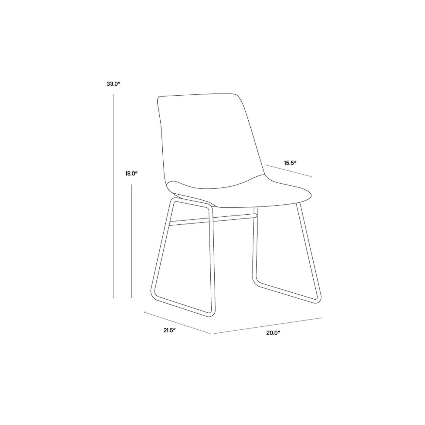 CAL DINING CHAIR (Sef of 2)