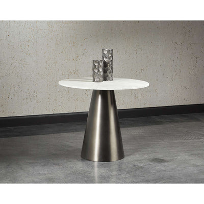 DAMON BISTRO TABLE - GUNMETAL - 35.5"