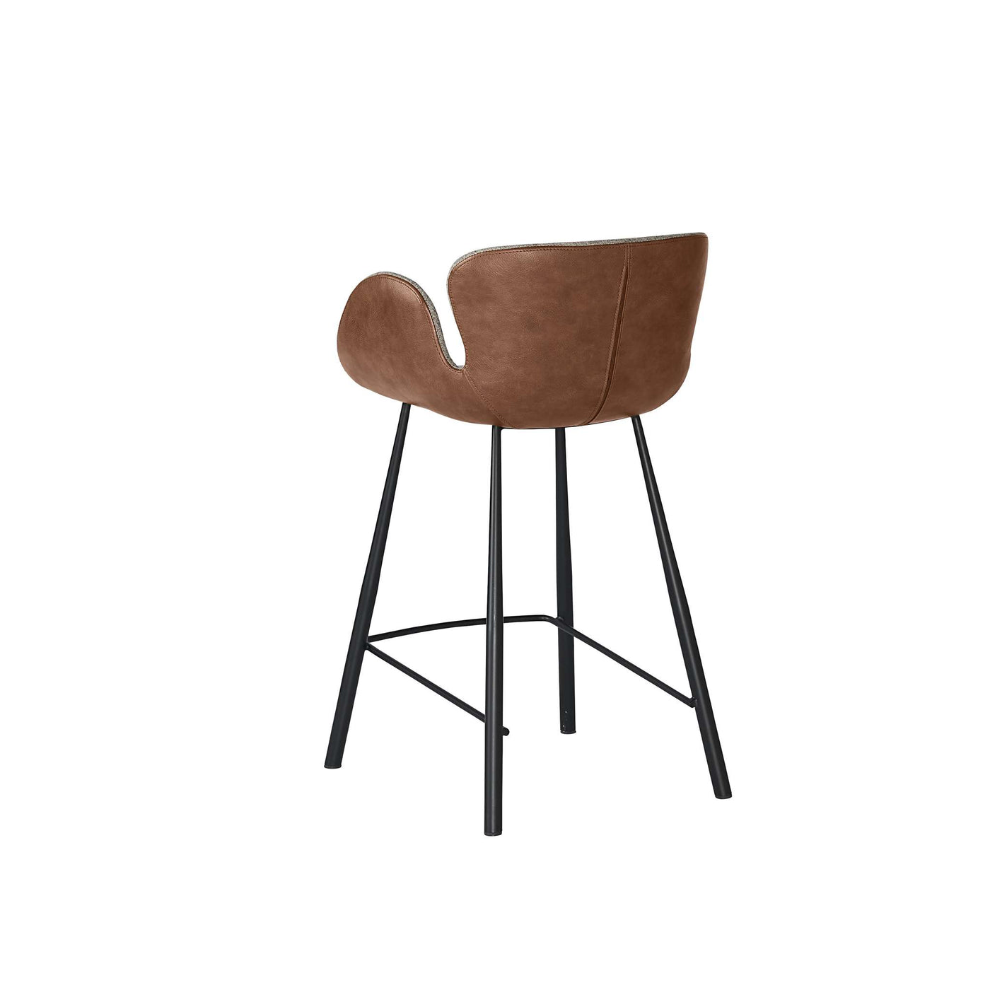 Waldo Counter Stool - November Grey / Cinnamon Brown