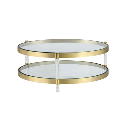 YORK COFFEE TABLE - BRASS