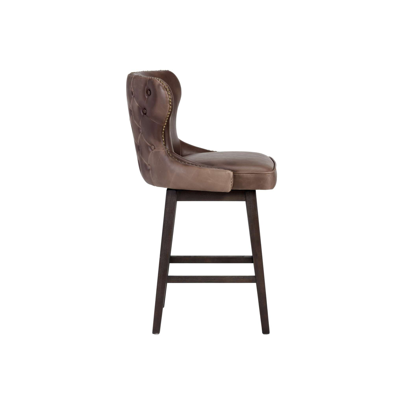 ARIANA SWIVEL COUNTER STOOL - HAVANA DARK BROWN