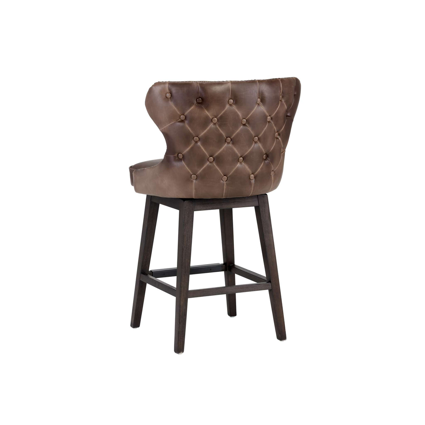 ARIANA SWIVEL COUNTER STOOL - HAVANA DARK BROWN