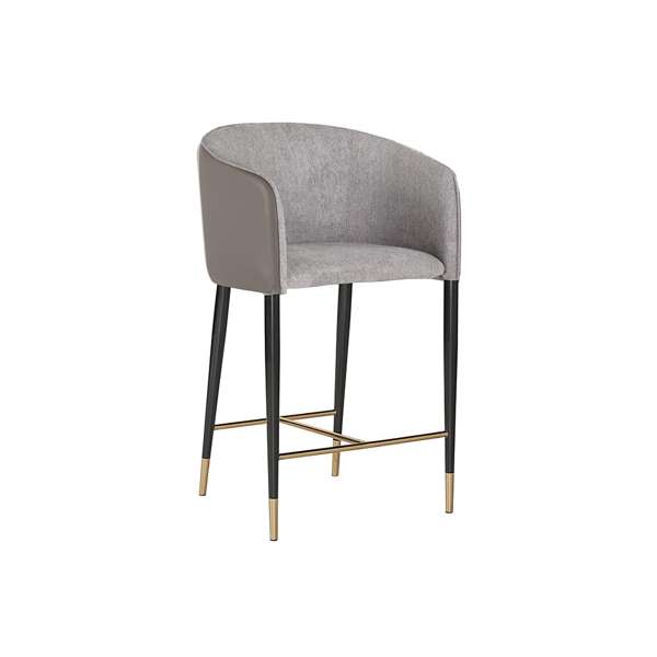 ASHER COUNTER STOOL - FLINT GREY / NAPA TAUPE