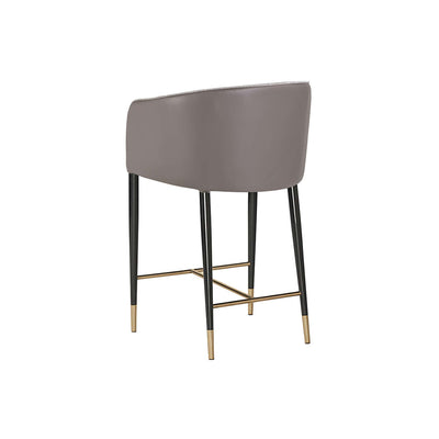 Asher Counter Stool - Flint Grey / Napa Taupe