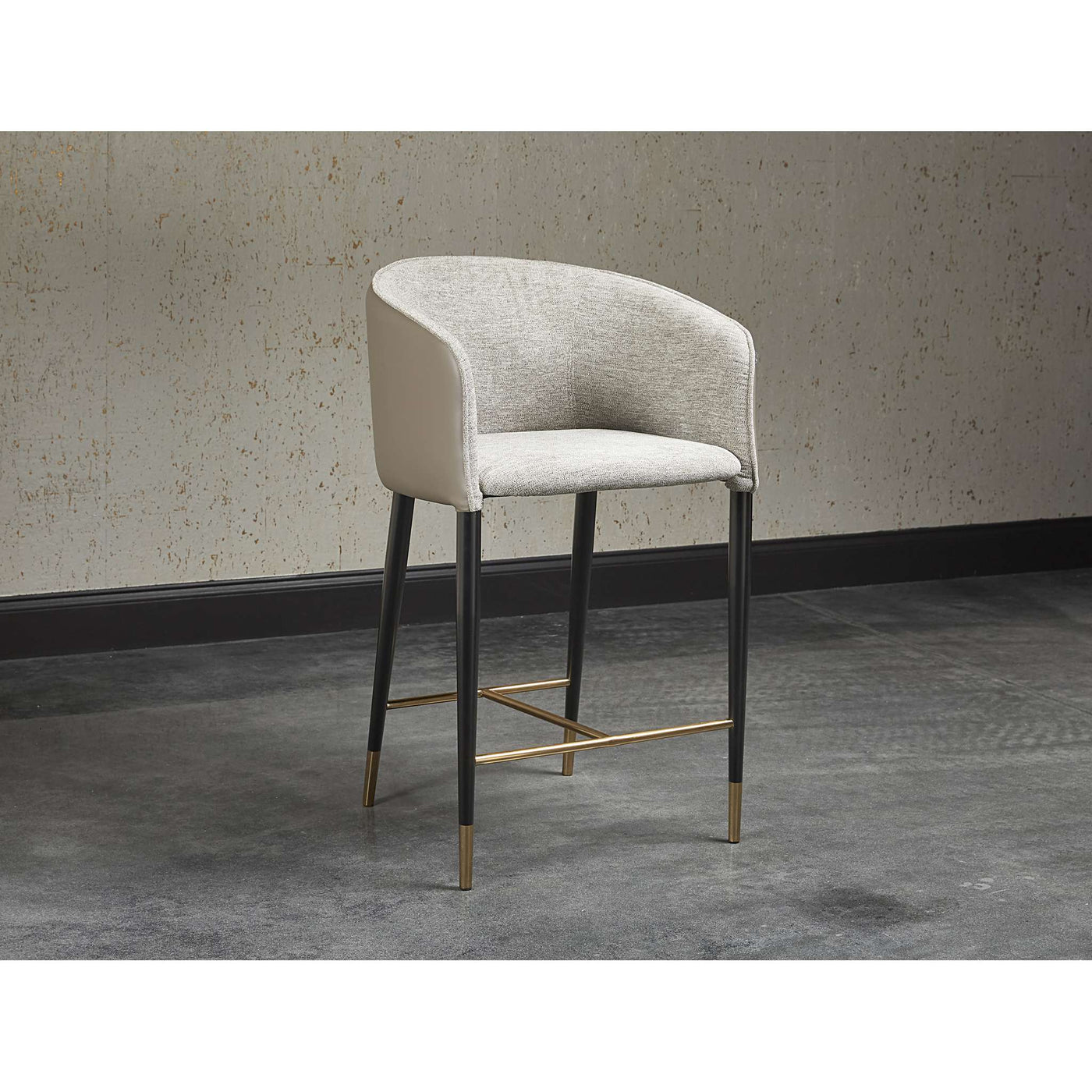 ASHER COUNTER STOOL - FLINT GREY / NAPA TAUPE