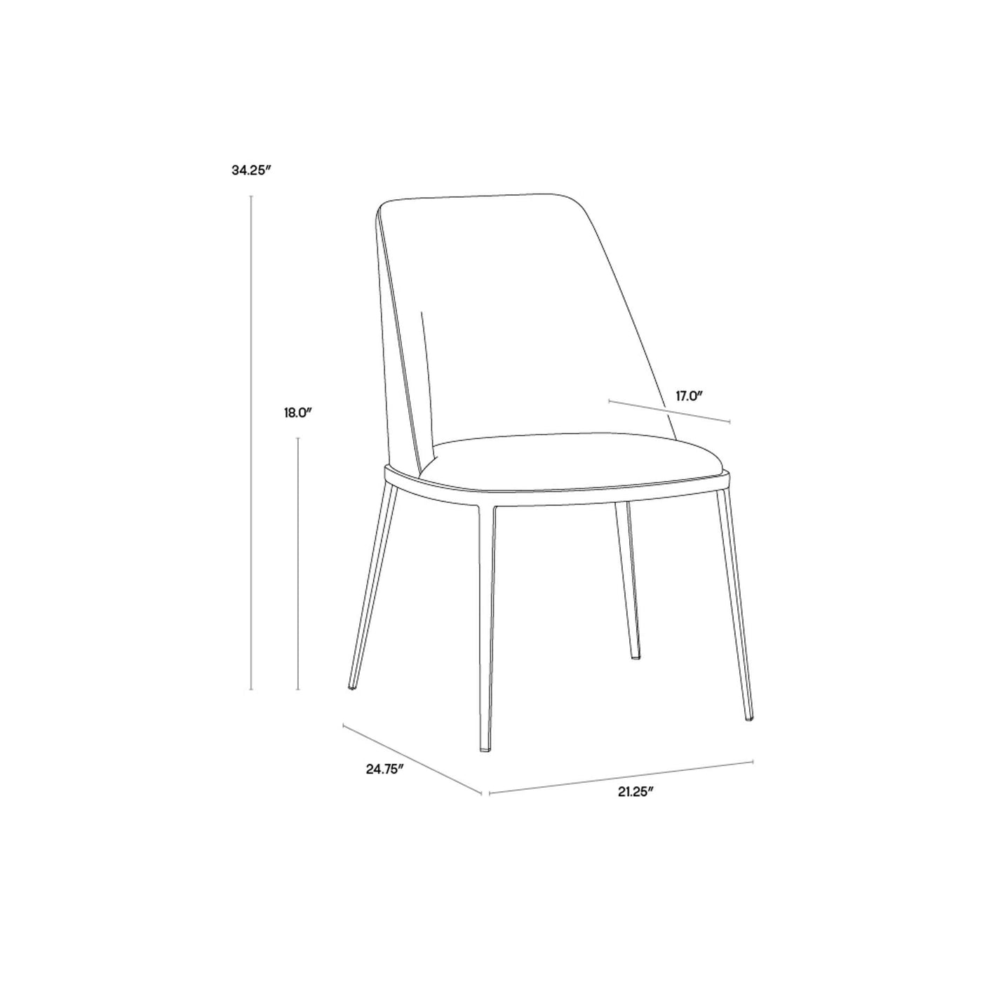 DOVER DINING CHAIR (Sef of 2)