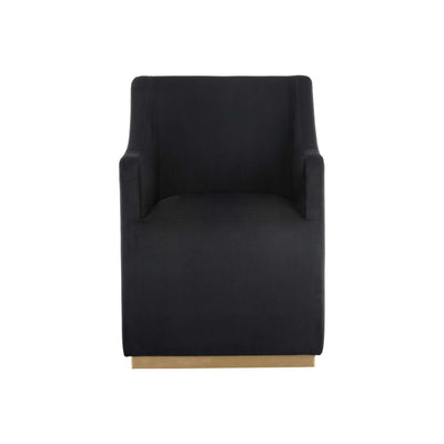 ZANE WHEELED DINING ARMCHAIR