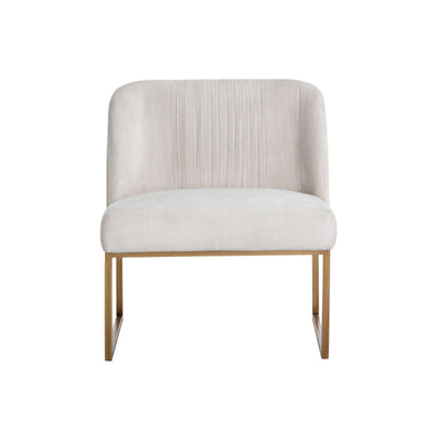 NEVIN LOUNGE CHAIR - POLO CLUB MUSLIN