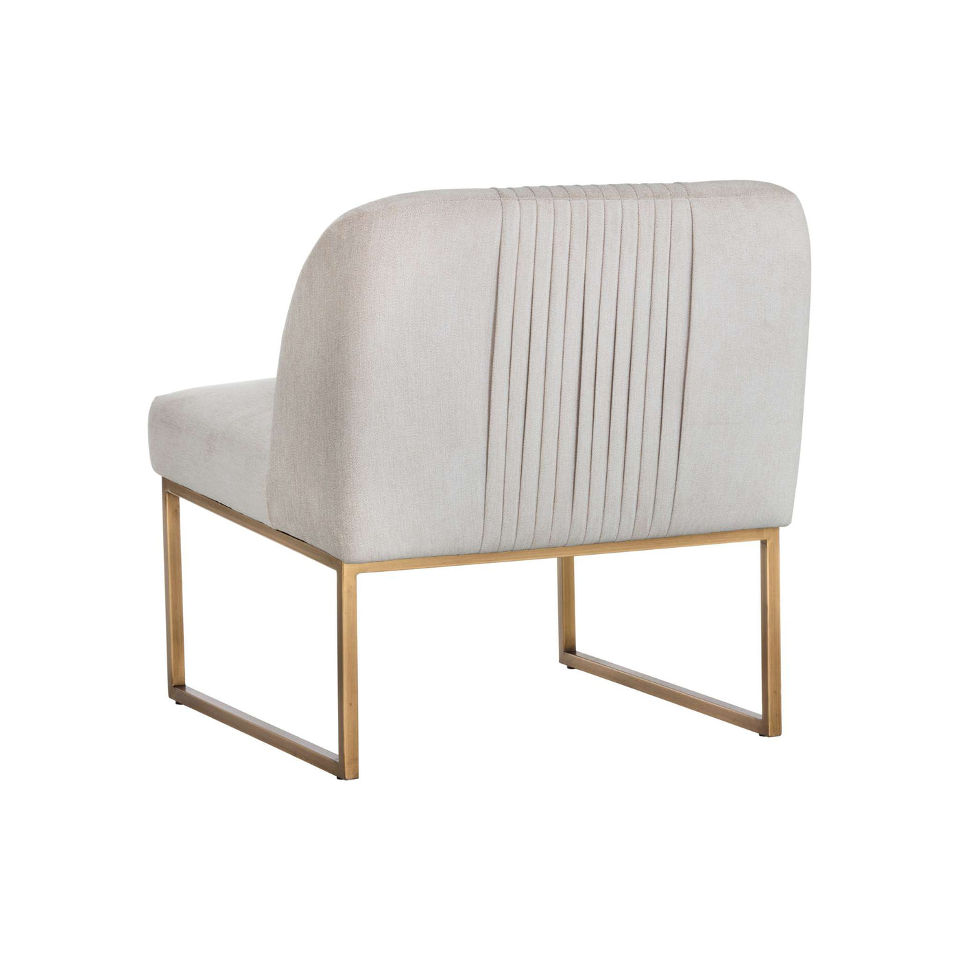 NEVIN LOUNGE CHAIR - POLO CLUB MUSLIN