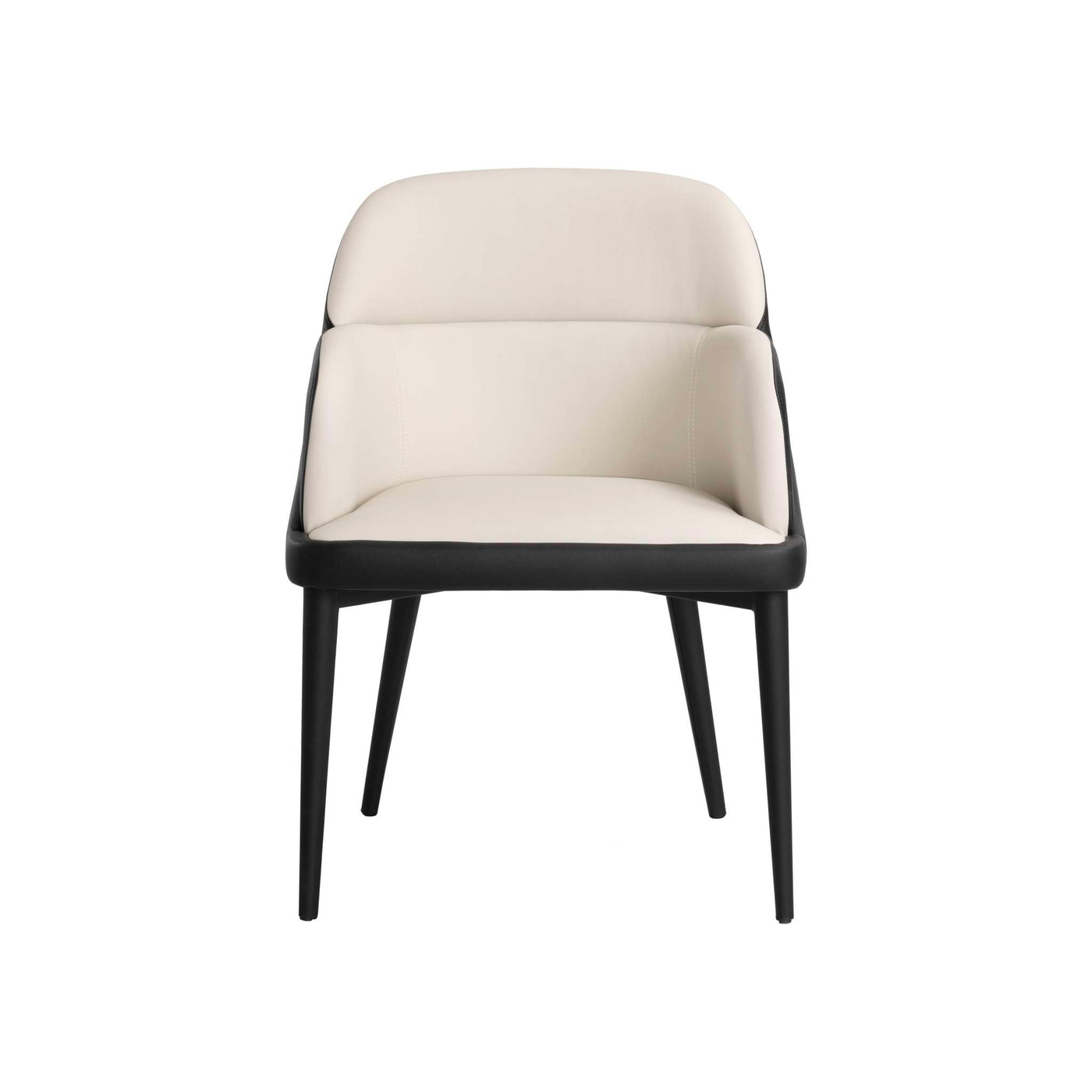 HAGAN DINING ARMCHAIR - DILLON CREAM / DILLON BLACK