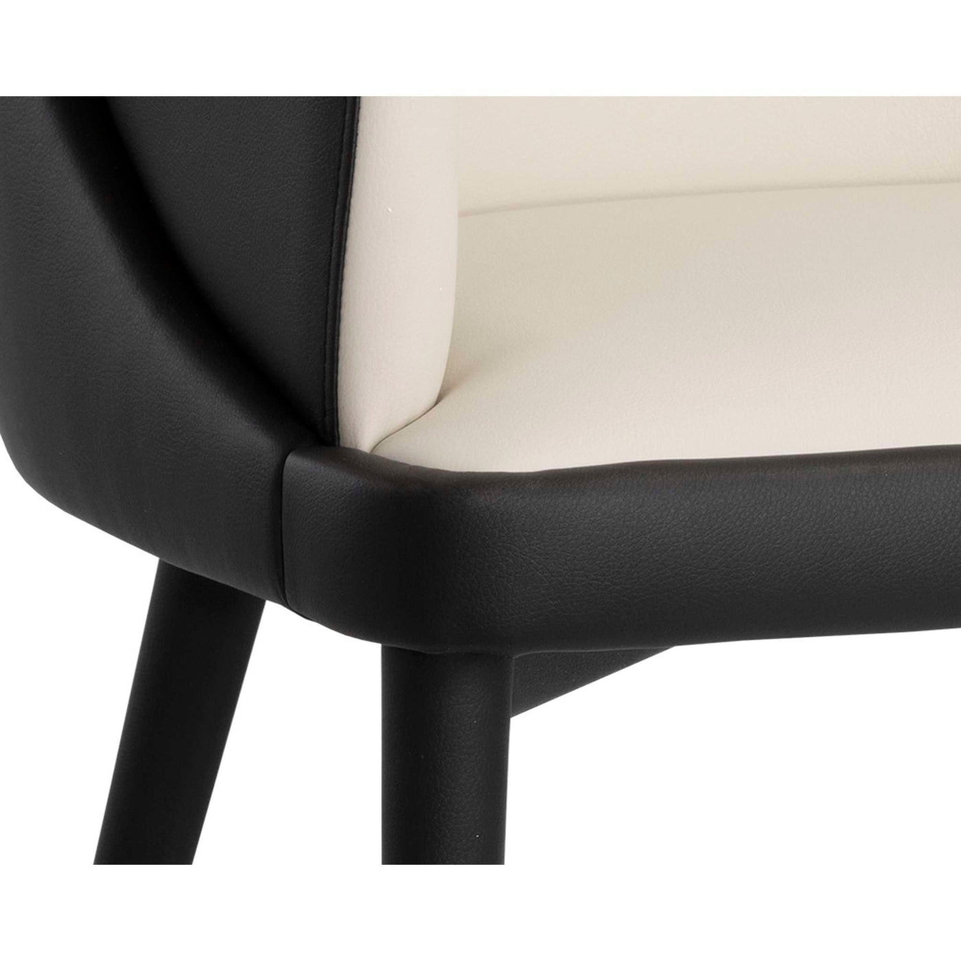 HAGAN DINING ARMCHAIR - DILLON CREAM / DILLON BLACK