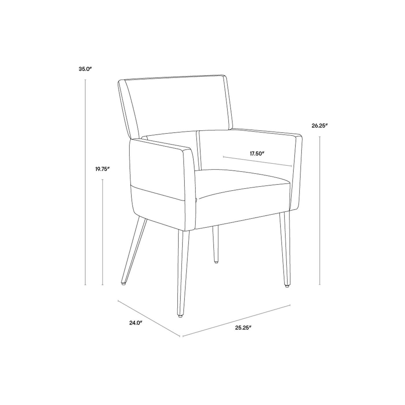 AMERIE DINING ARMCHAIR