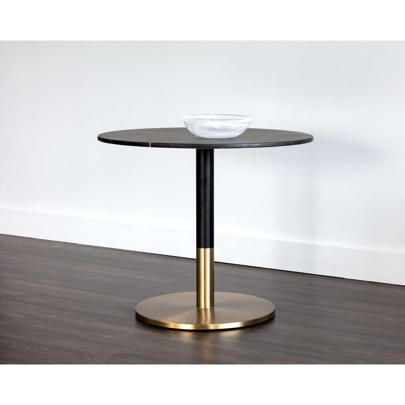 MASSIE BISTRO TABLE - BLACK MARBLE - 35.5"