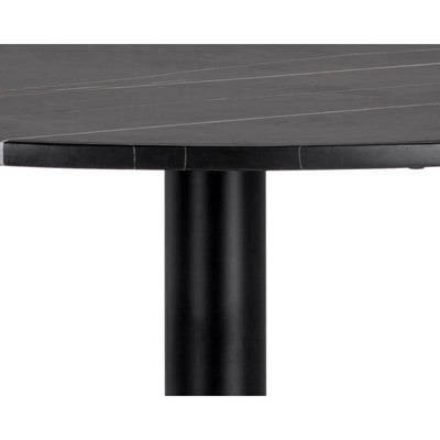 MASSIE BISTRO TABLE - BLACK MARBLE - 35.5"