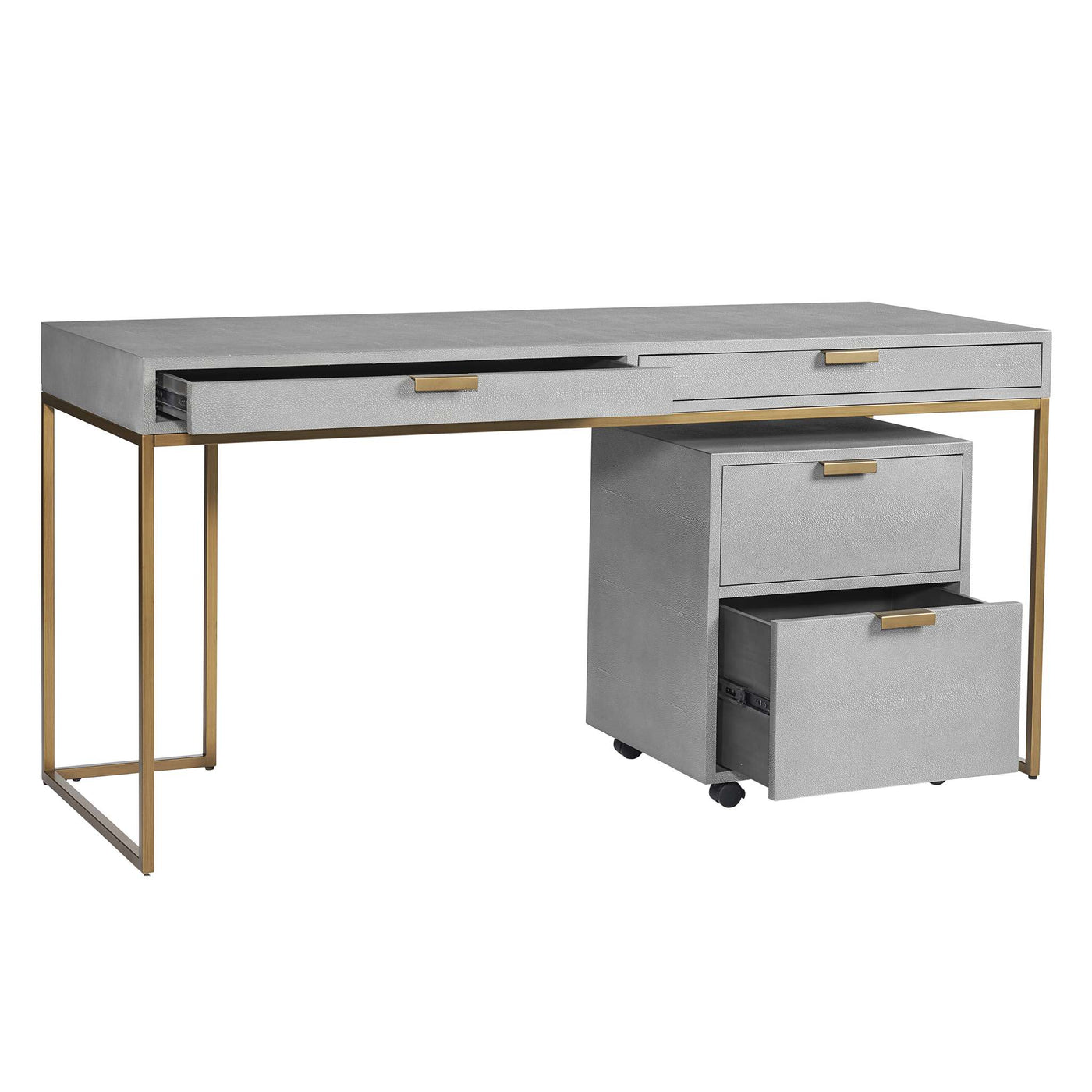 Jiro Desk - Grey Shagreen