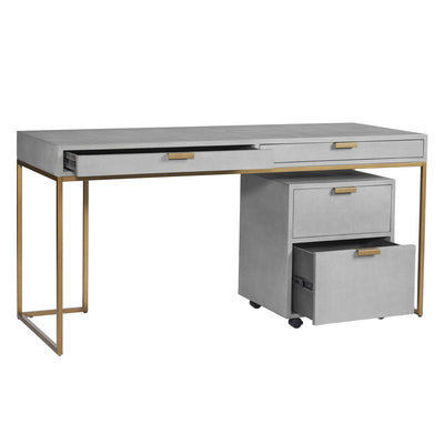 JIRO DESK - GREY SHAGREEN