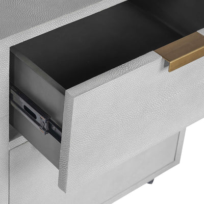 JIRO FILE CABINET - GREY SHAGREEN