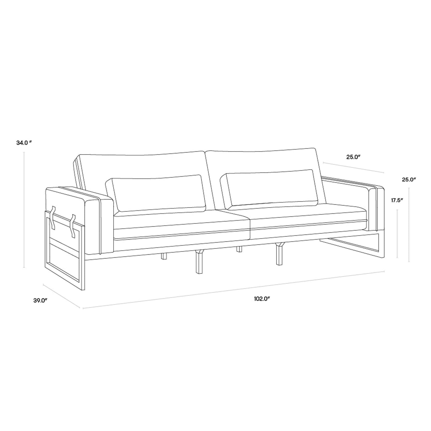 Belinda Sofa - Rhapsody Greige