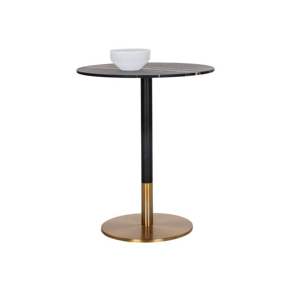 MASSIE BAR TABLE - BLACK MARBLE