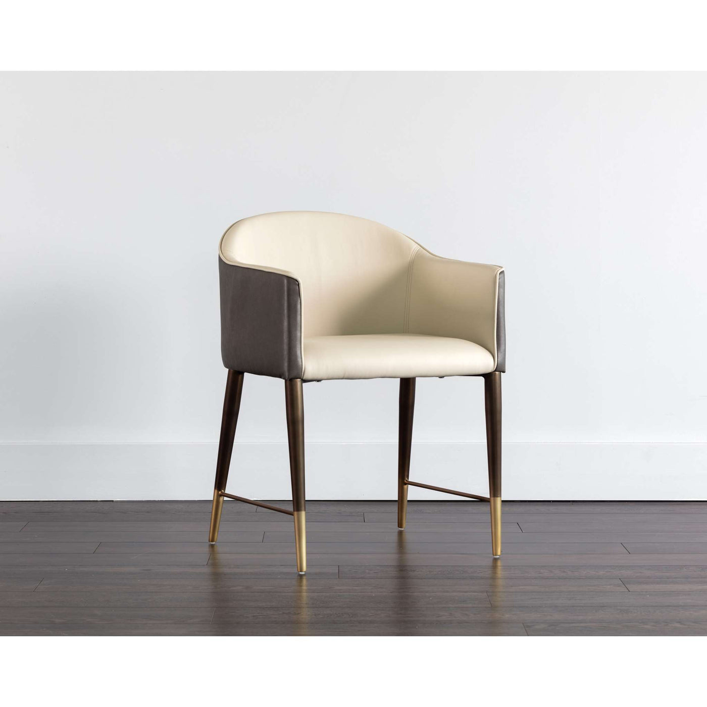 Kylin Dining Armchair - Dillon Cream / Bravo Ash