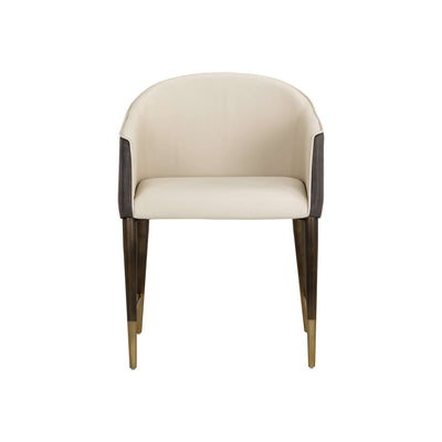 KYLIN DINING ARMCHAIR - DILLON CREAM / BRAVO ASH