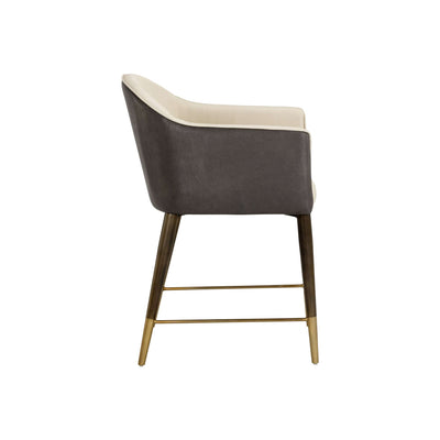 Kylin Dining Armchair - Dillon Cream / Bravo Ash