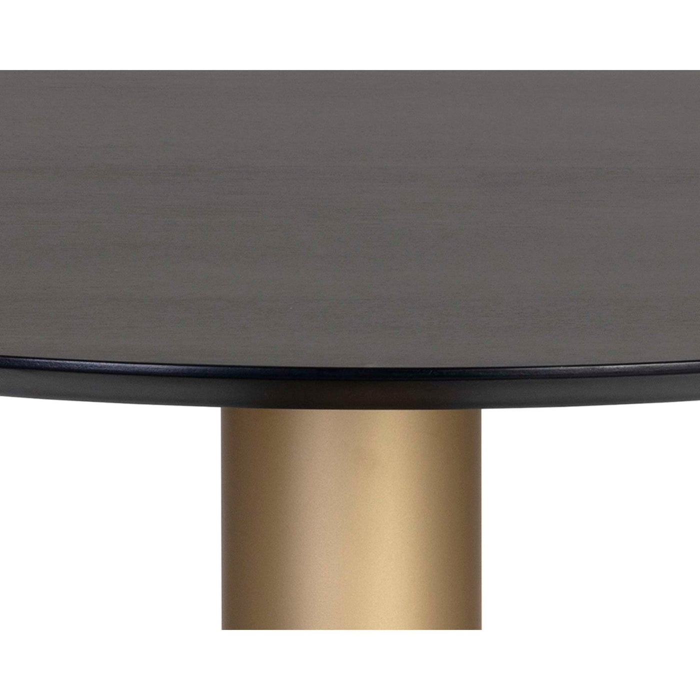 MONACO BISTRO TABLE - GOLD - GREY MARBLE / CHARCOAL GREY - 35.5"